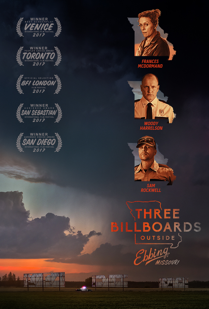 NOMADENKINO 11.8. Schloss Schwante/Kino am See: Three Billboards Outside Ebbing, Missouri (2017) (Rating 8,4) DVD10.171