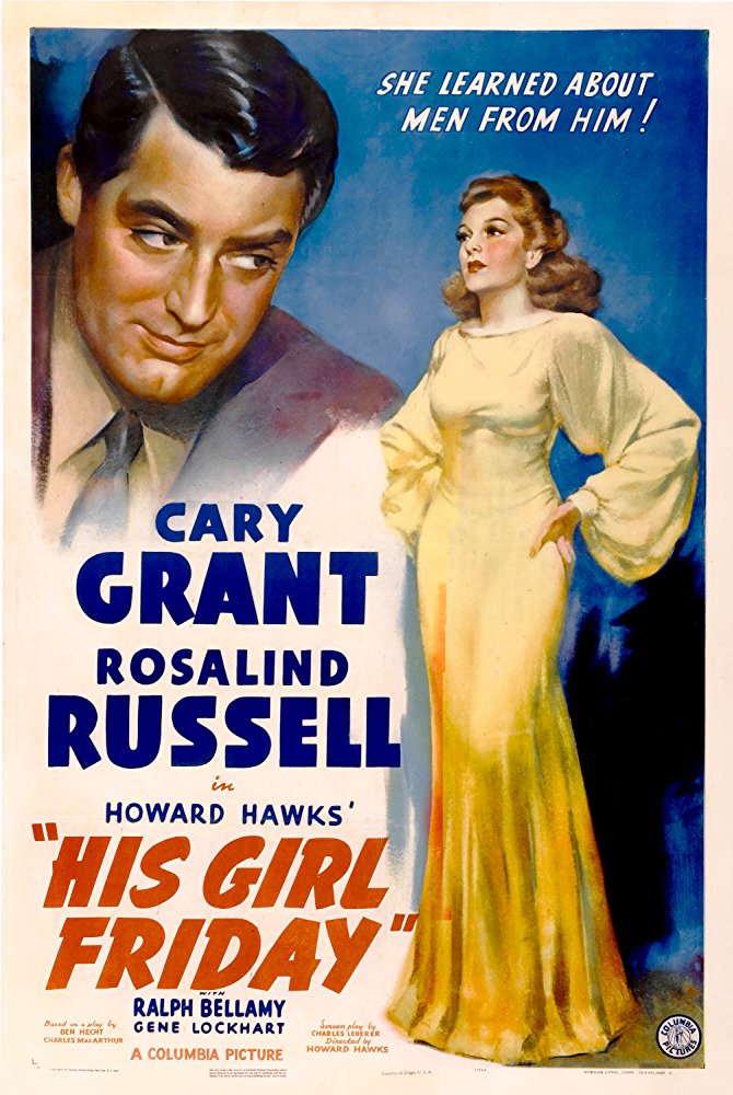 FREE ON YOUTUBE Sein Mädchen für besondere Fälle - His Girl Friday (1940) (Rating 8,5) DVD581