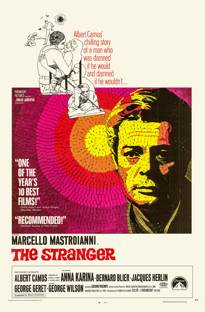 FREE ON YOUTUBE The Stranger - Der Fremde - Lo straniero (1967) (Rating 7,5) (Filmkunstbar Fitzcarraldo DVD -)