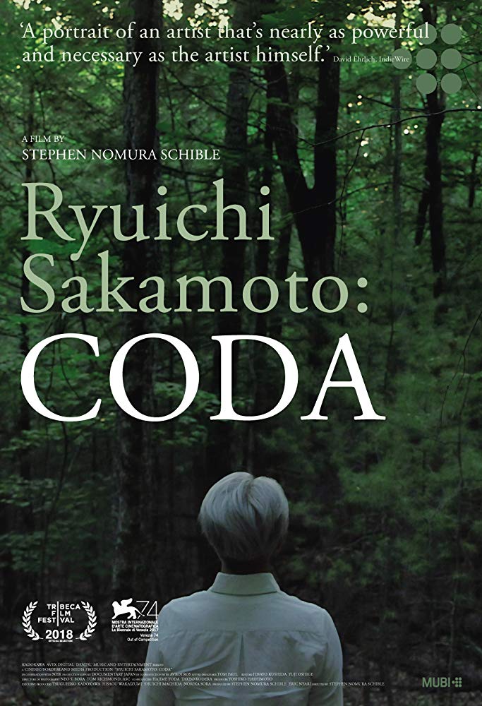 NOMADEMKINO 7.10.18 Ryuichi Sakamoto: Coda (2017) (Rating 7,7) (Coming Soon on DVD at Filmkunstbar Fitzcarraldo)