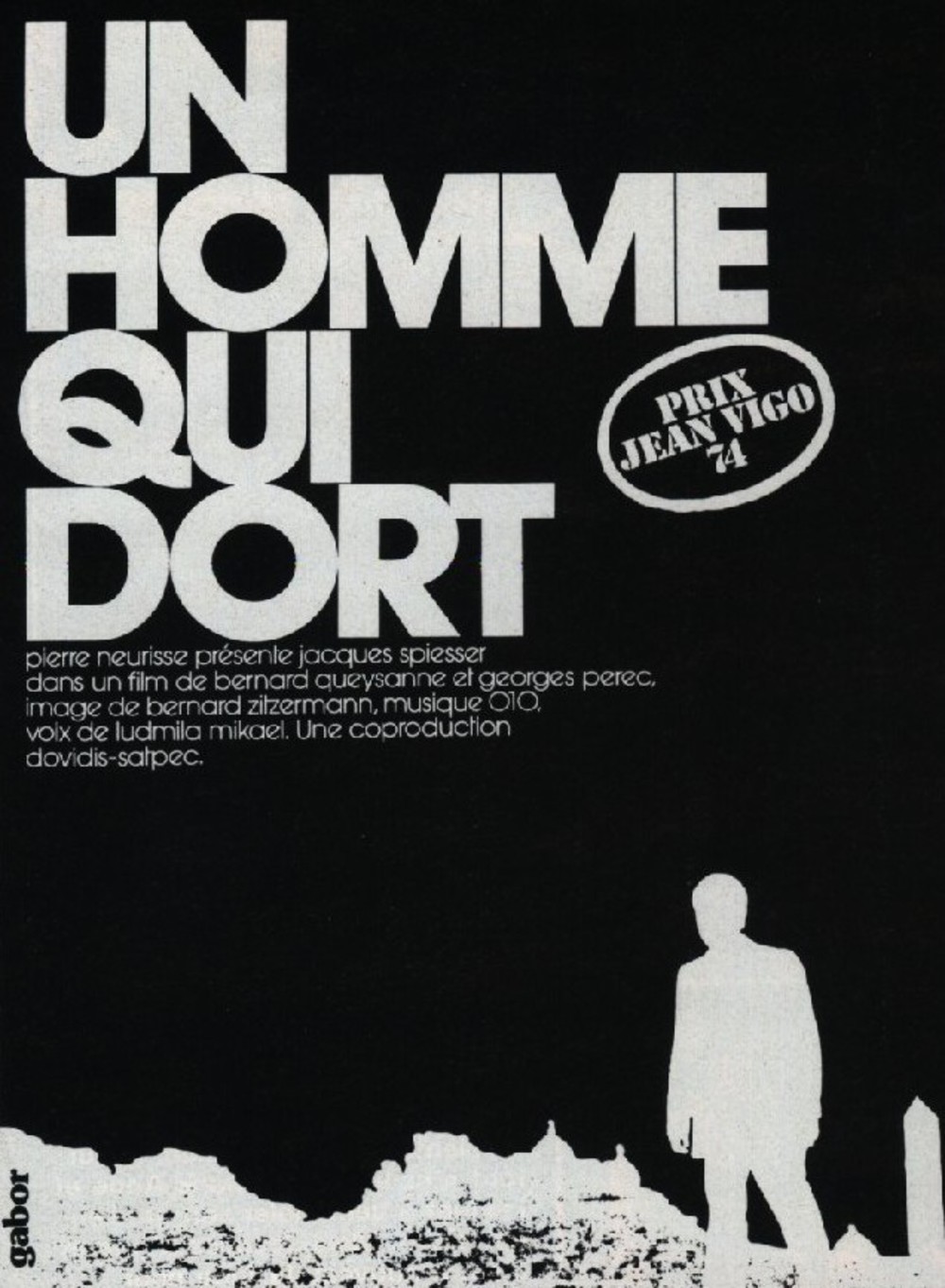 The Man Who Sleeps - Un homme qui dort (1974) (Rating 8,5) DVD-
