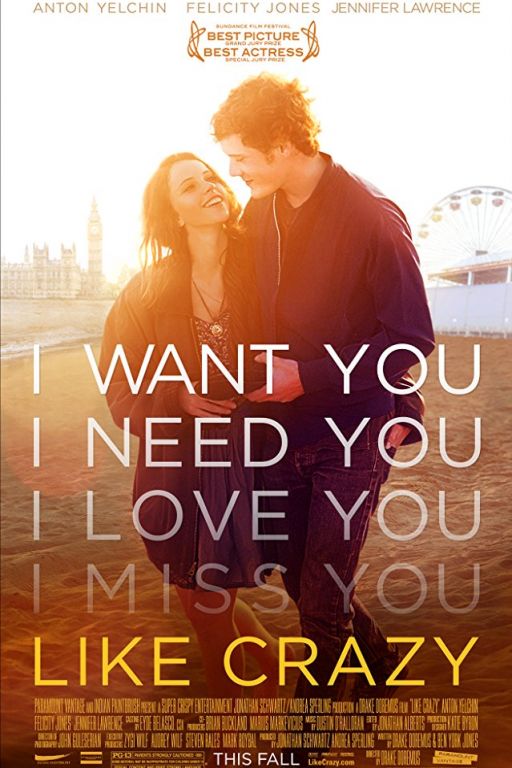 Like crazy (2011) (Rating 7,4) DVD2037