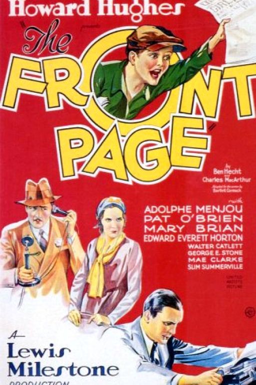 The Front Page (1931) (Rating 8,4) DVD -